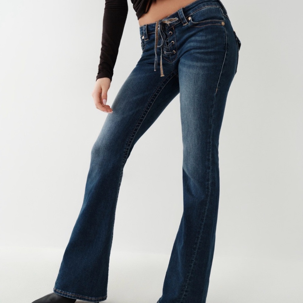 Y2K True Religion Joey low rise flare